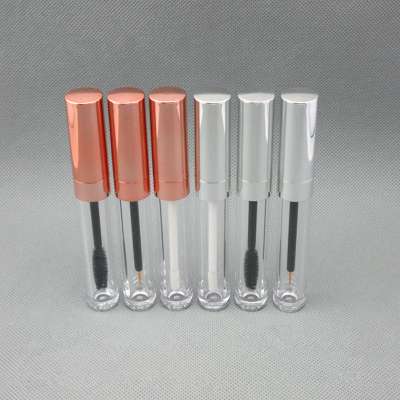 6ml empty eyeliner container bottle tube with brush,liquid lip gloss bottle applicator mascara wand refillable tube gold